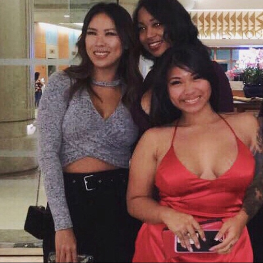 Faux Wrap Long Sleeve Top